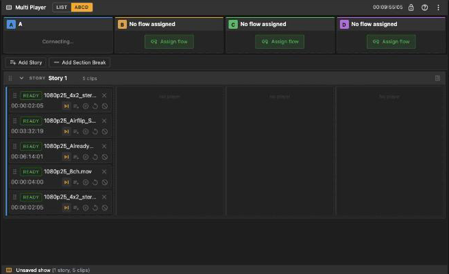 Multi Player - Adding the widget and assigning players interface