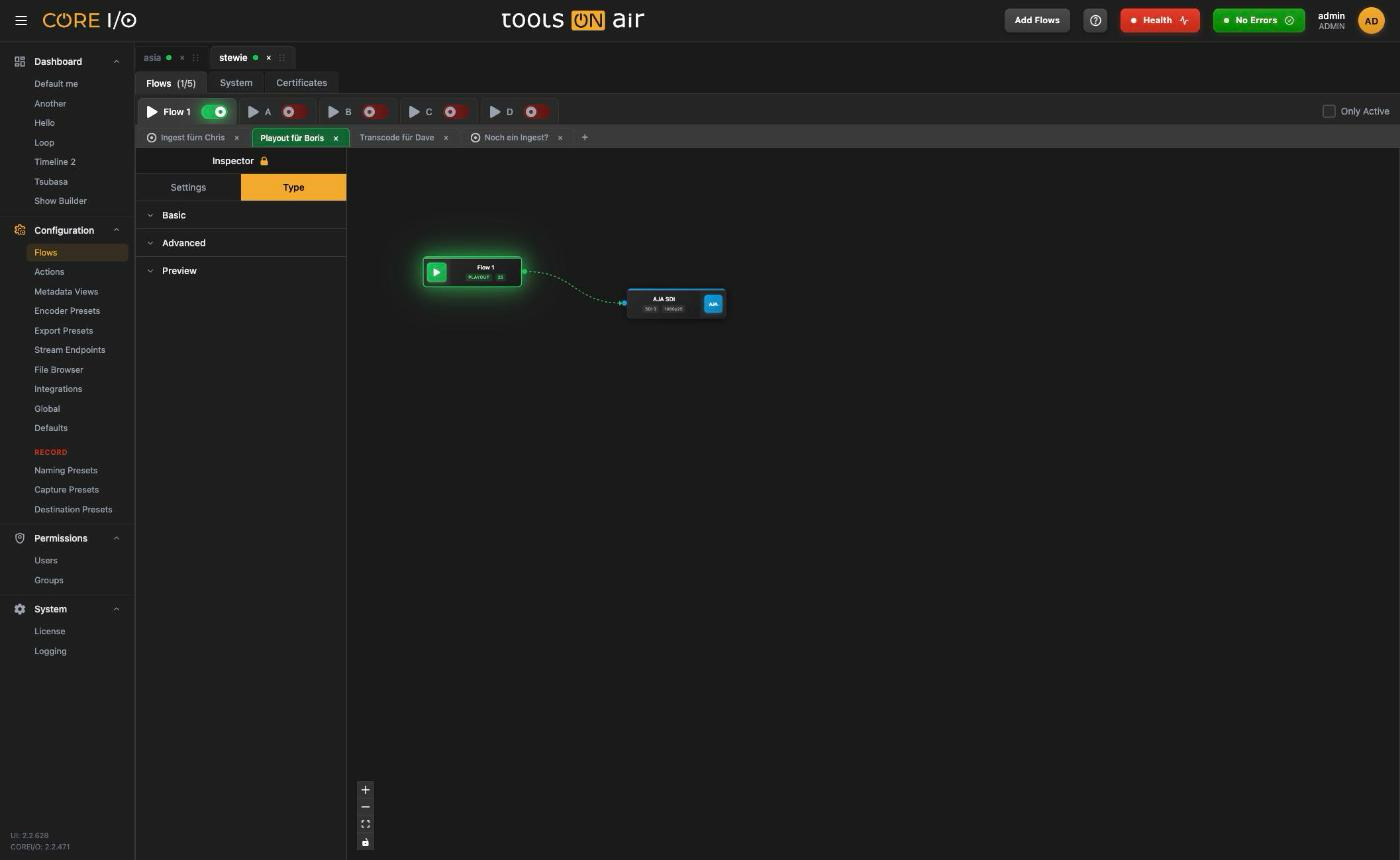 Flows - Layout interface