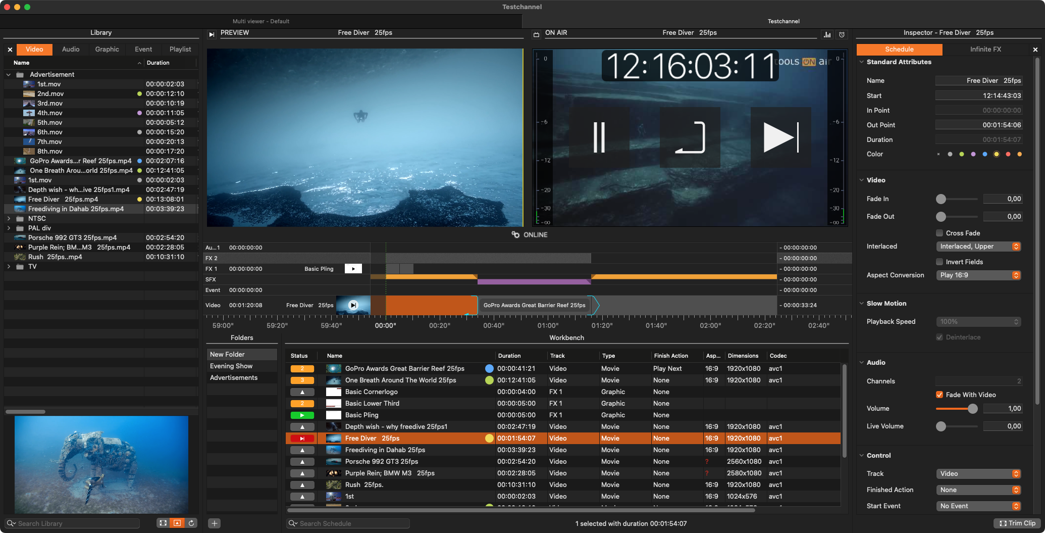Just Live Lite NDI 2026 user interface