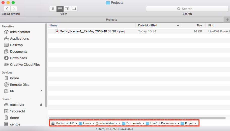 Working with Live Cut Projects (Live Cut v3.0) screenshot 6