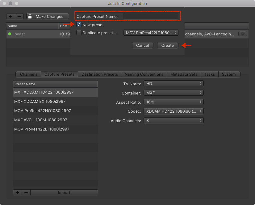 3.1.4 Capture Presets (Just In Engine Linux v1.0) screenshot 5