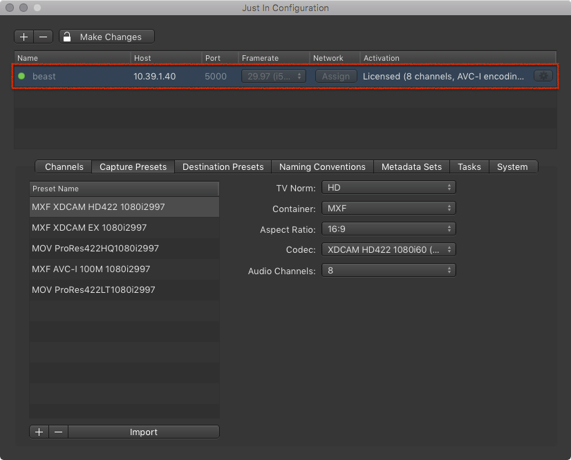 3.1.4 Capture Presets (Just In Engine Linux v1.0) screenshot 2