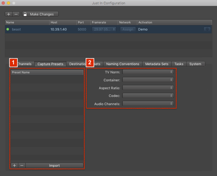 3.1.4 Capture Presets (Just In Engine Linux v1.0) screenshot 1