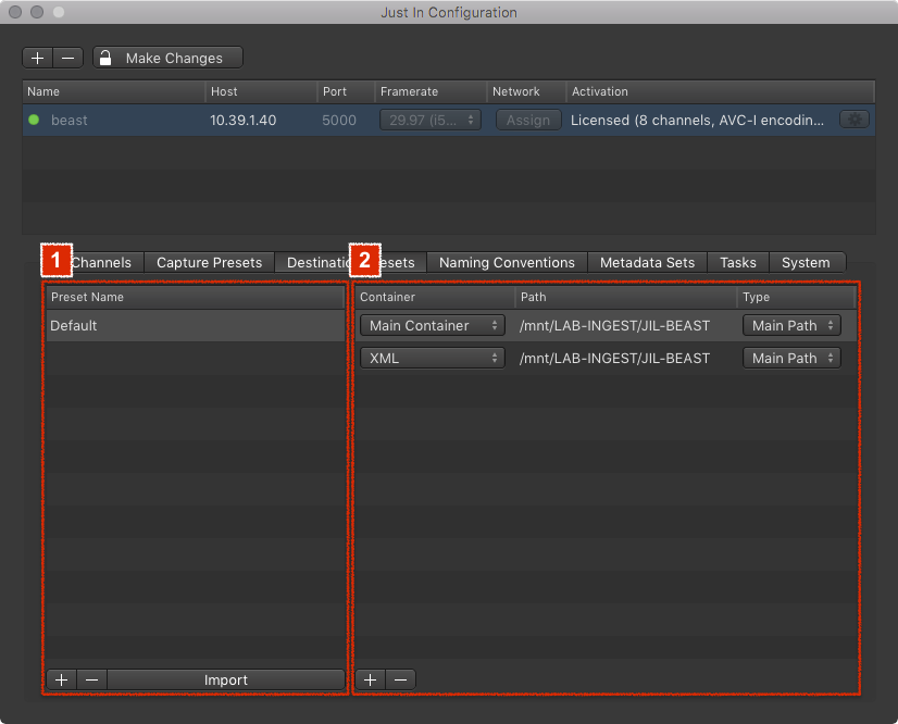 3.1.5 Destination Presets (Just In Engine Linux v1.0) screenshot 1