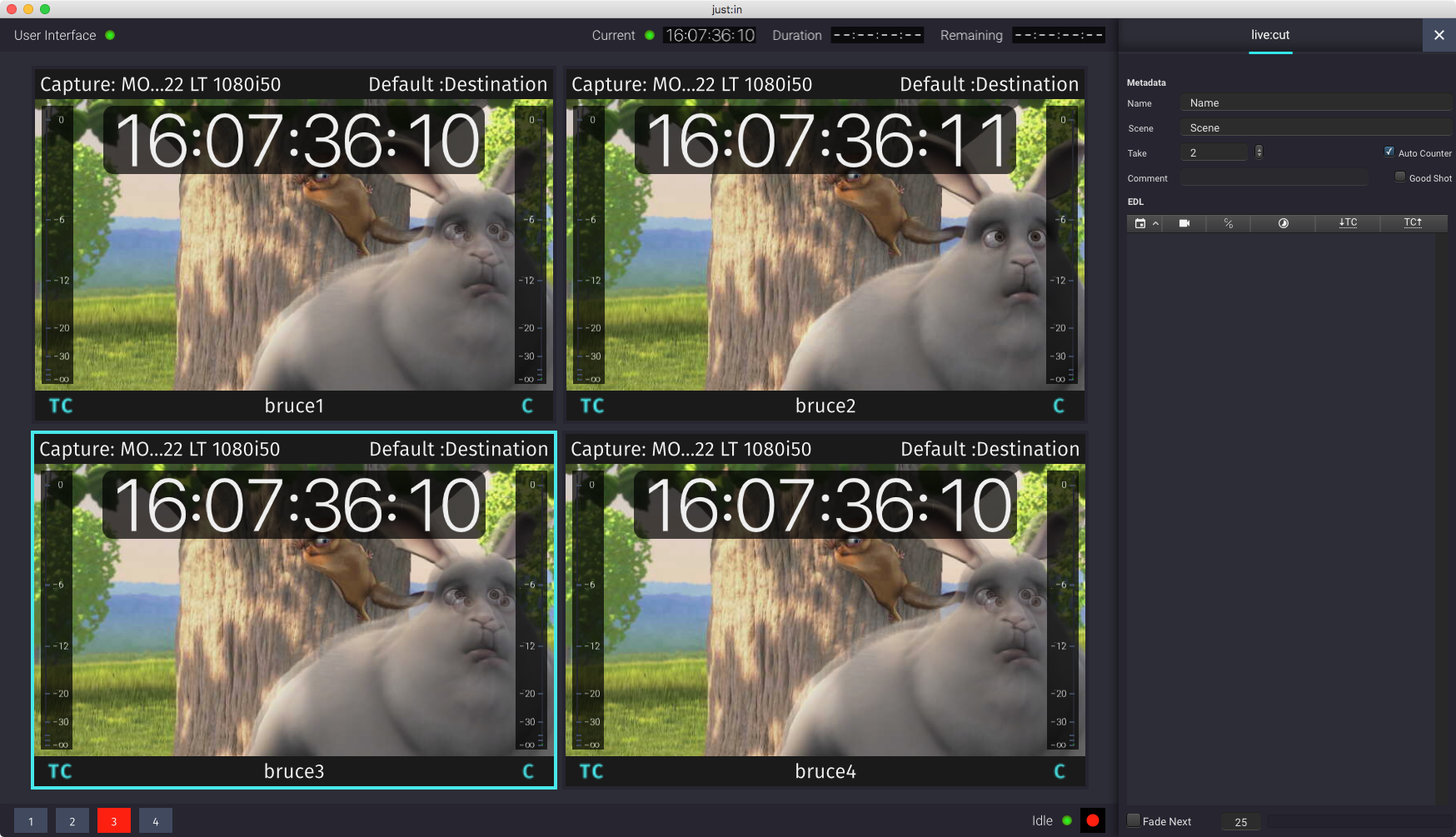 Starting a Multicam Recording (Live Cut v3.5) screenshot 11