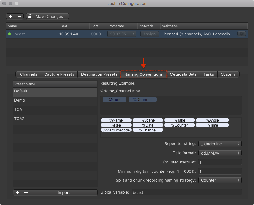 Naming Conventions (Just In Engine Linux v1.5) screenshot 3