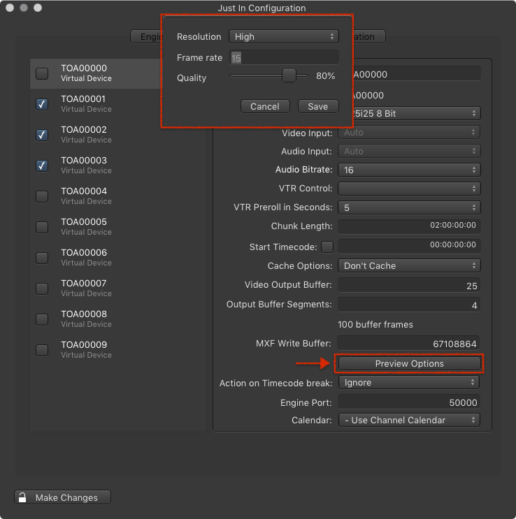 Channel Configuration (Just In Engine Mac v3.5) screenshot 2