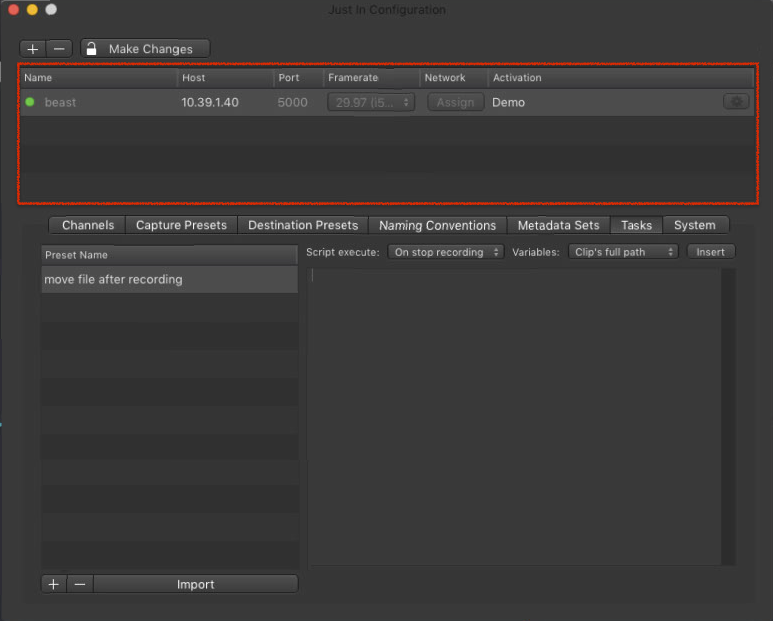 Tasks (Just In Engine Linux v1.5) screenshot 2