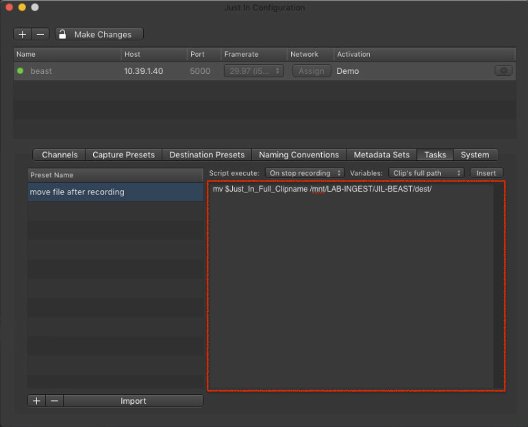 Tasks (Just In Engine Linux v1.5) screenshot 16