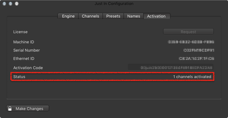 Entering an Activation Key (Just In Engine Mac v3.5) screenshot 3