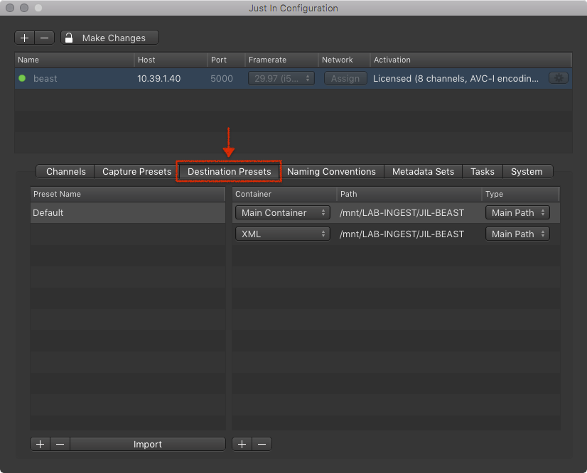 Destination Presets (Just In Engine Linux v1.5) screenshot 3