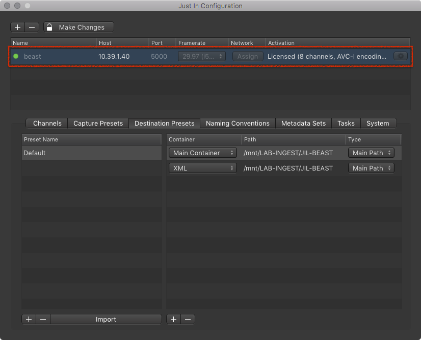 Destination Presets (Just In Engine Linux v1.5) screenshot 2