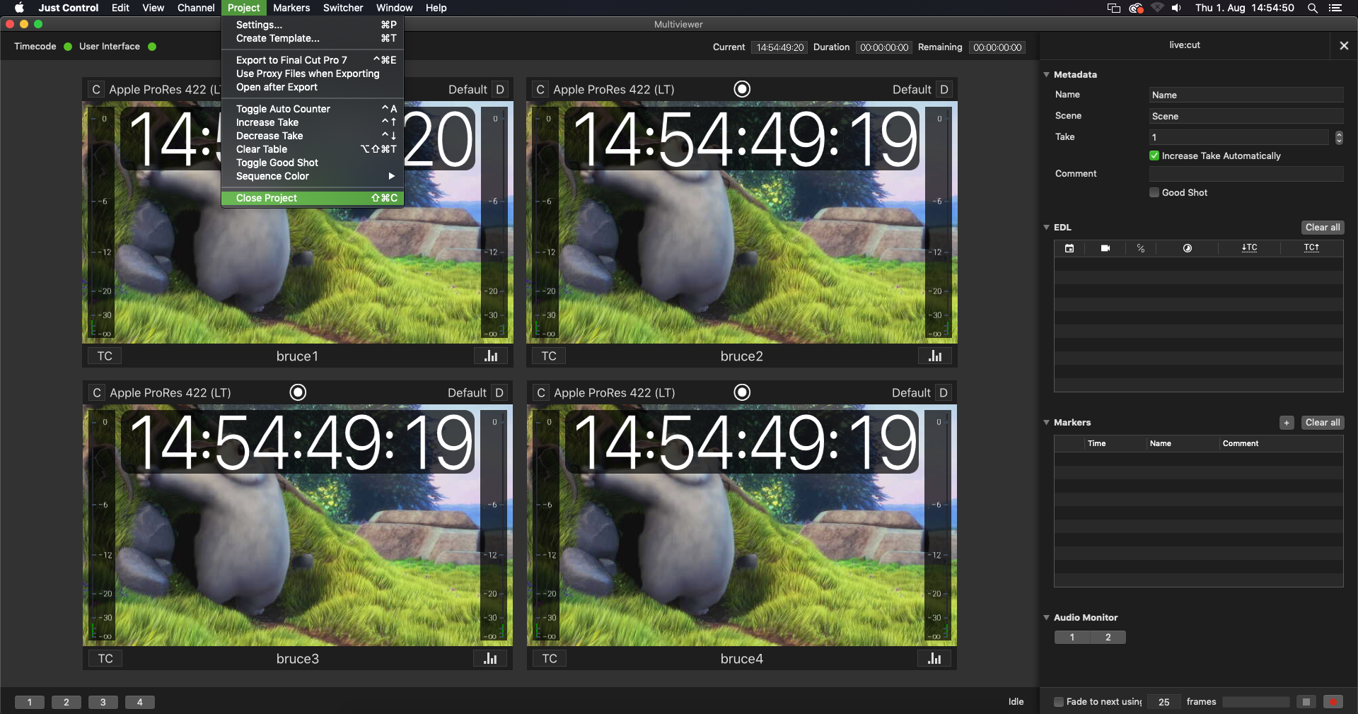 Working with Live Cut Projects (4.0) screenshot 6