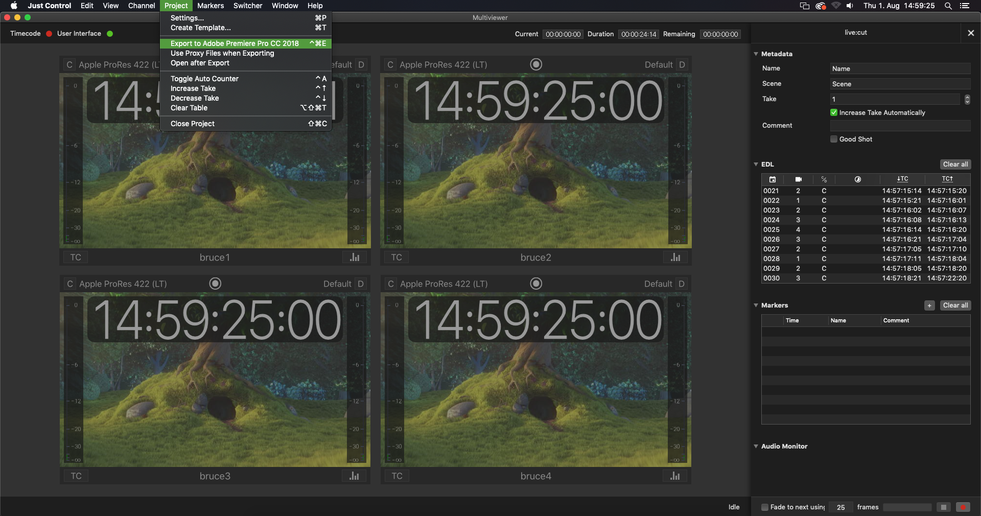 Working with Live Cut Projects (4.0) screenshot 8