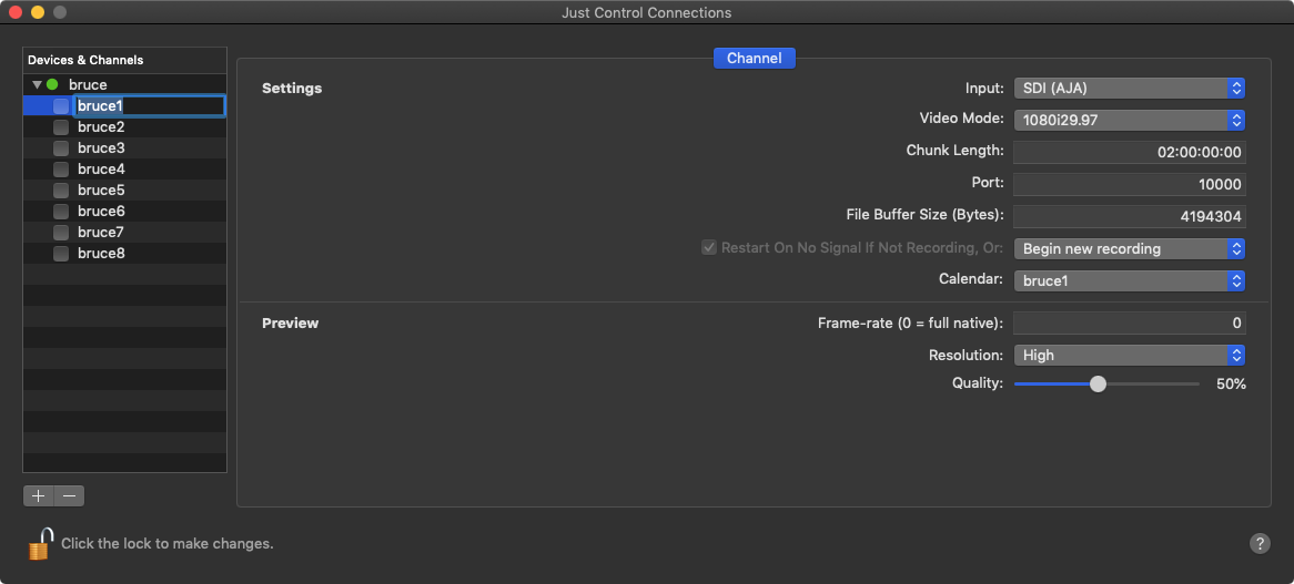 Channel Settings JIL (2.0) screenshot 2