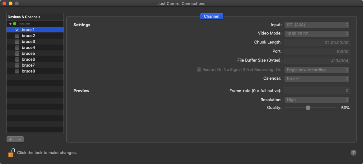 Channel Settings JIL (2.0) screenshot 3