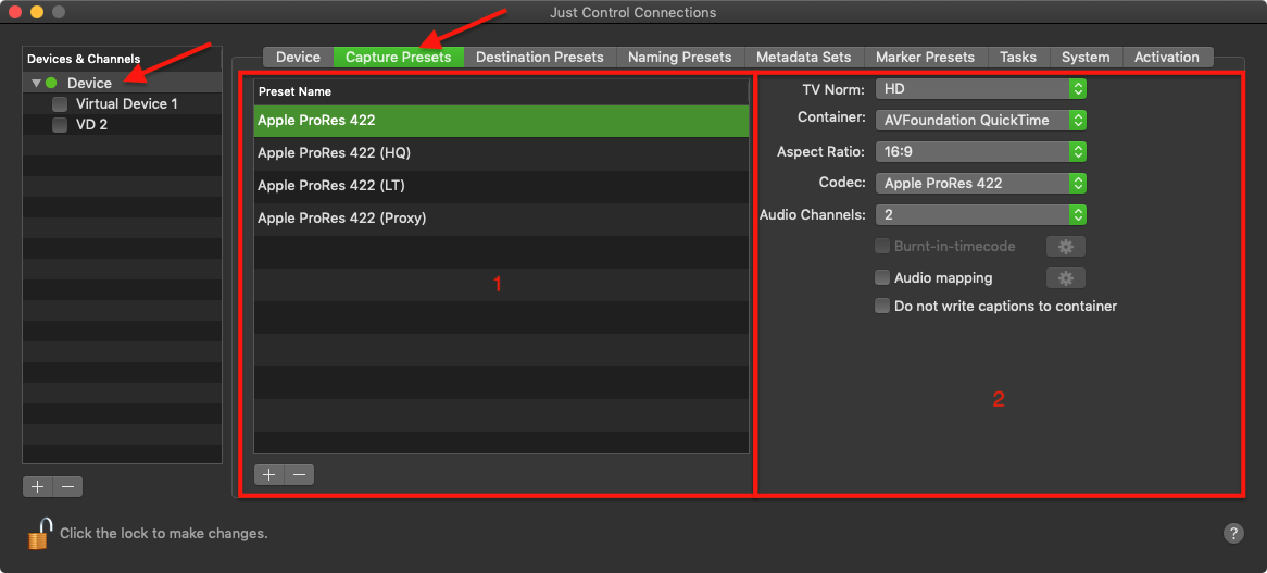 Capture Presets (4.0) screenshot 1