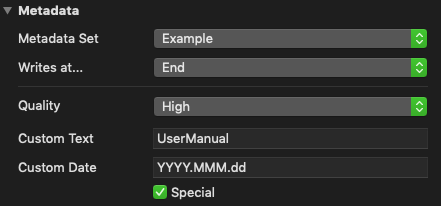 Metadata Values in Naming Conventions (4.0) screenshot 2