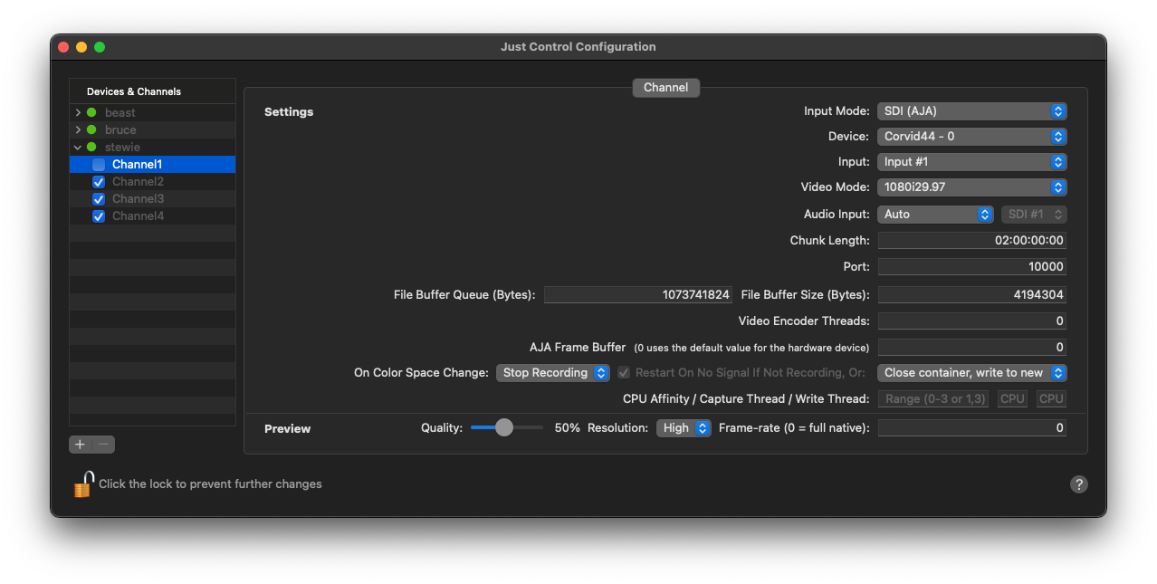 [JIL] Channel Settings v.5.5 screenshot 1
