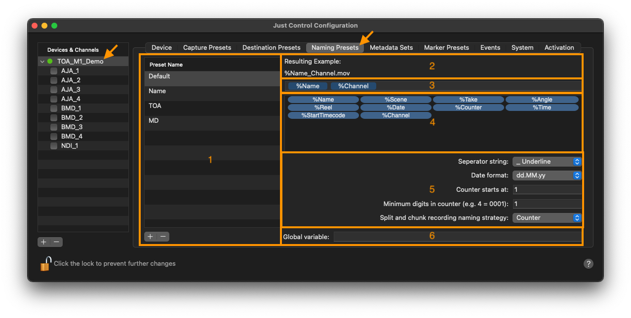 [JIL] Naming Presets v.5.5 screenshot 1
