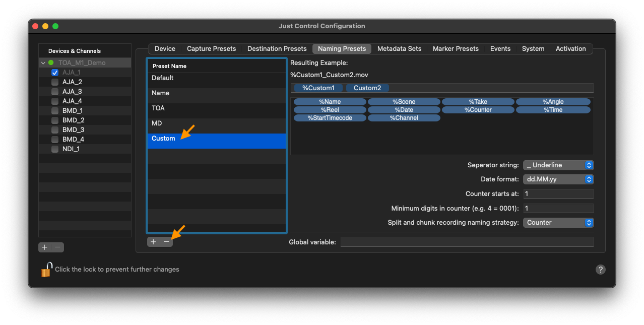 [JIL] Naming Presets v.5.5 screenshot 4