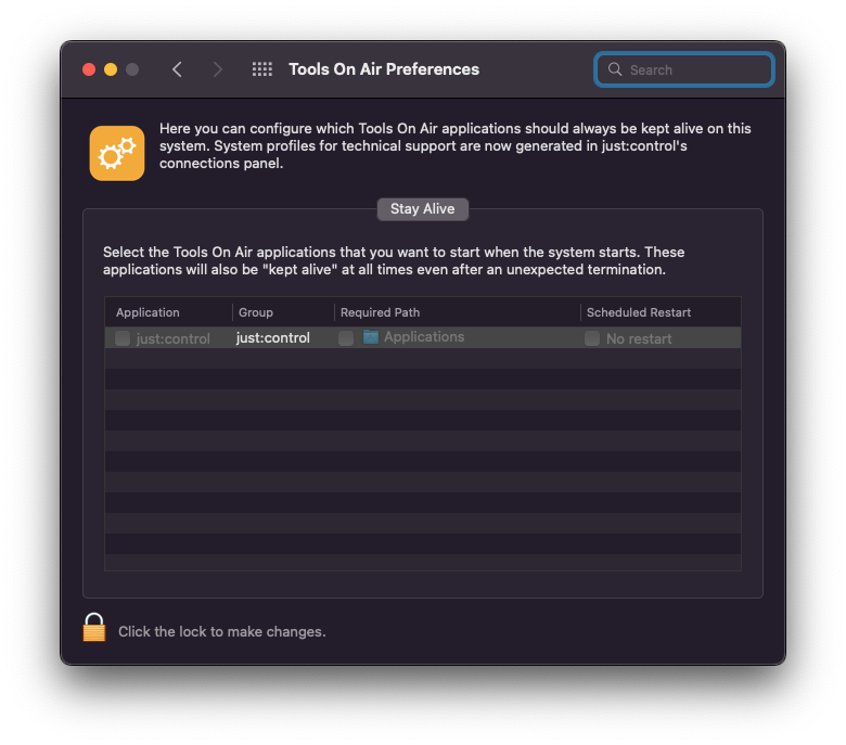 [JIL] Preference Pane and Stay Alive v.5.5 screenshot 2