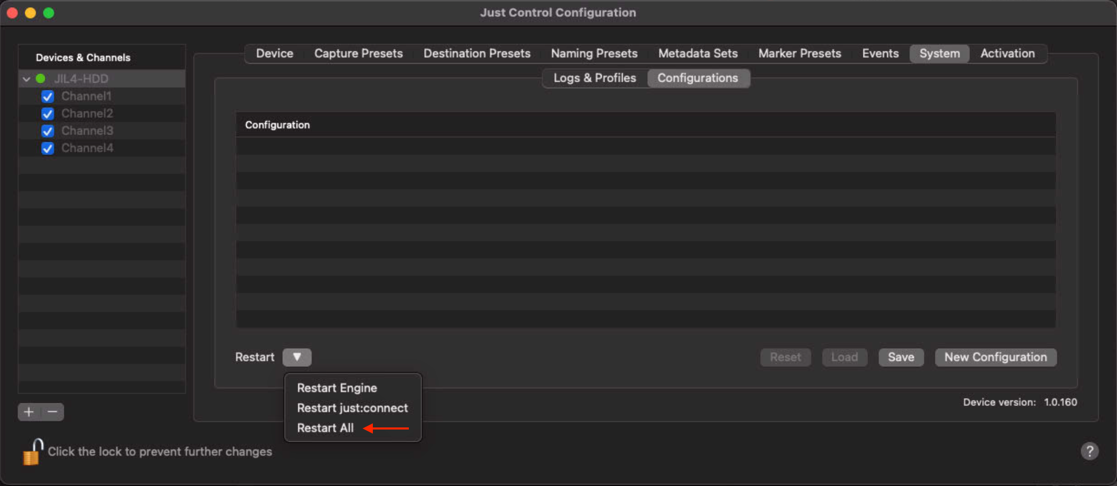[JIL] Restart Just In linux services v.6.0 screenshot 2