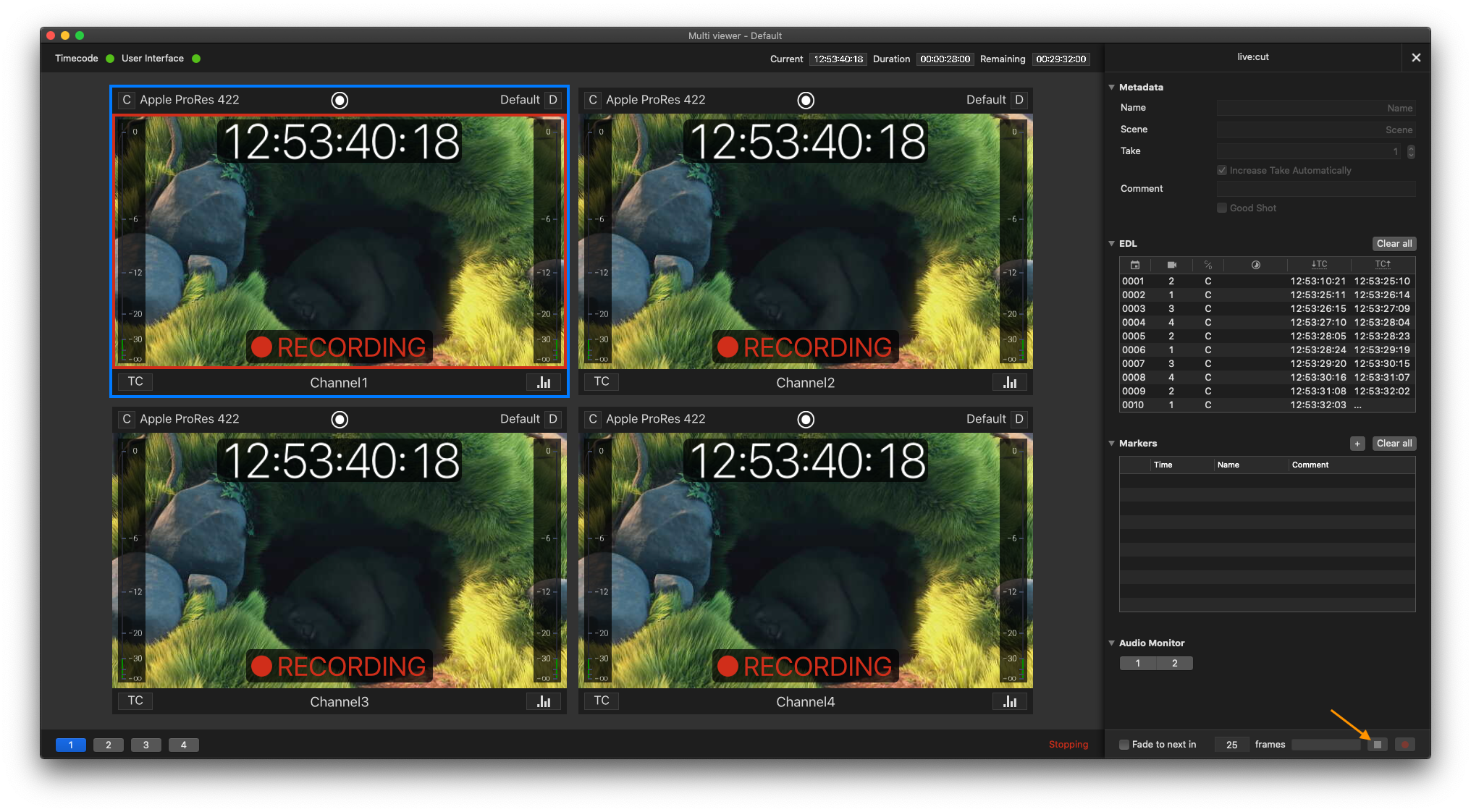 [JIL] Start a Multicam Recording v.6.0 screenshot 10