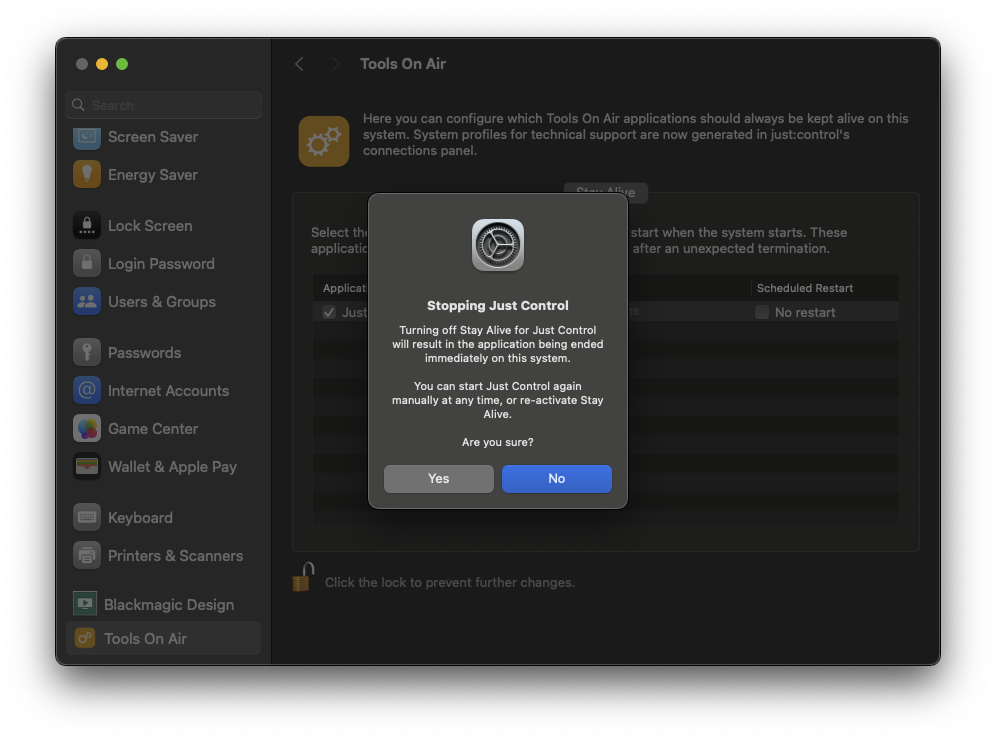 [JIL] Preference Pane and Stay Alive v.6.0 screenshot 2