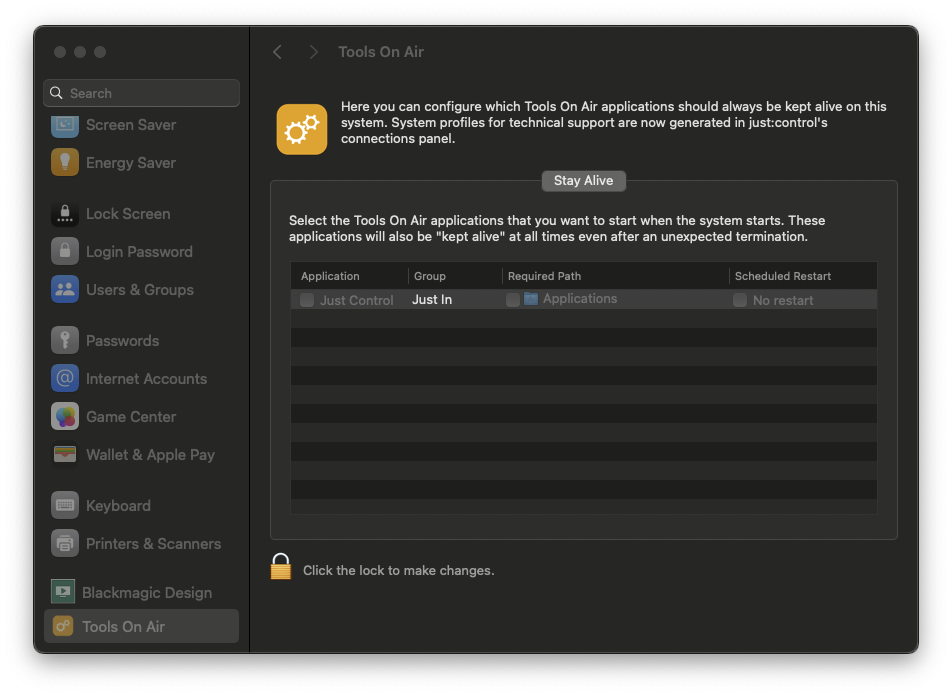 [JIL] Preference Pane and Stay Alive v.6.0 screenshot 1