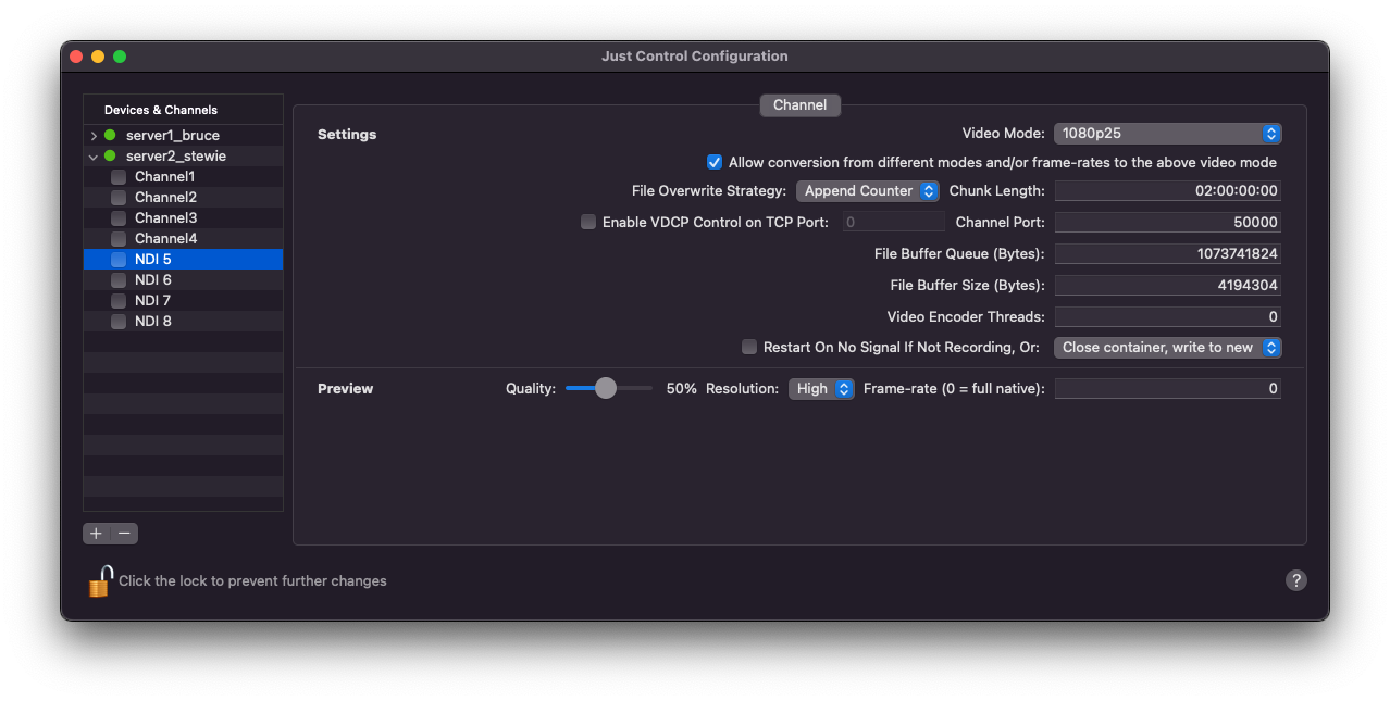 [JIL] NDI® Channels v.6.0 screenshot