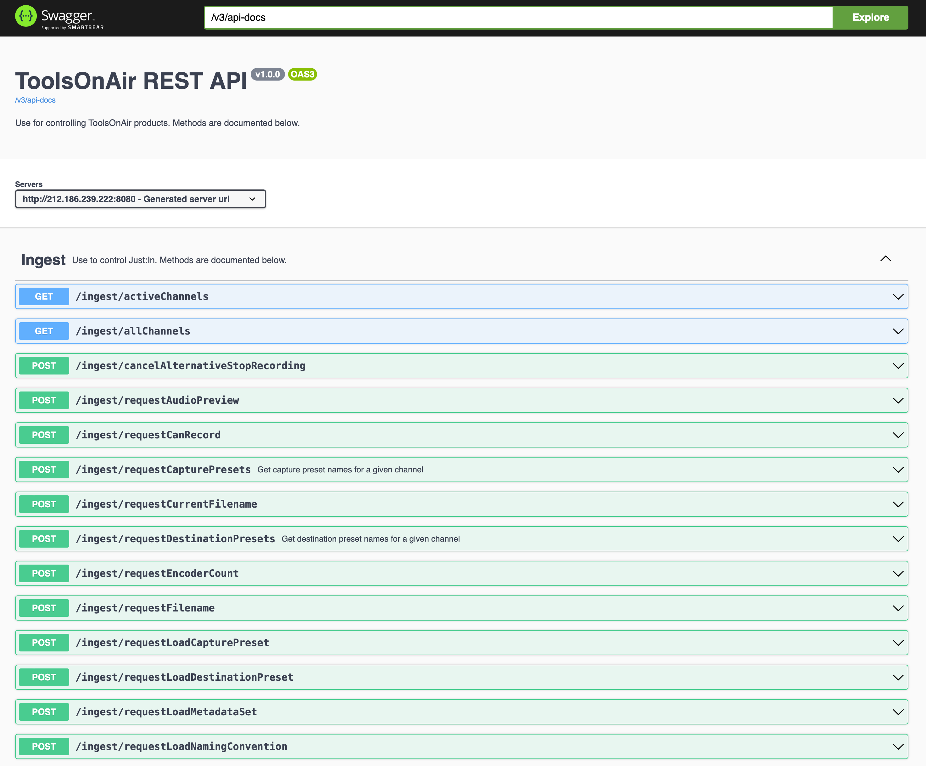 [JIL] Rest API v.6.0 screenshot