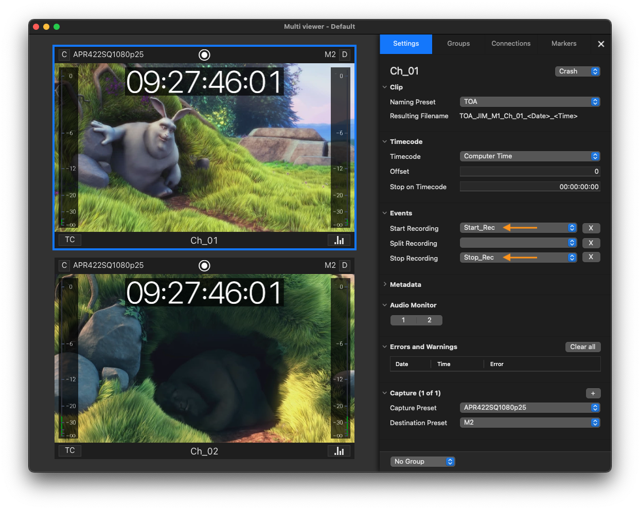 AJA Ki Pro Event Presets v.2025.1 screenshot 12