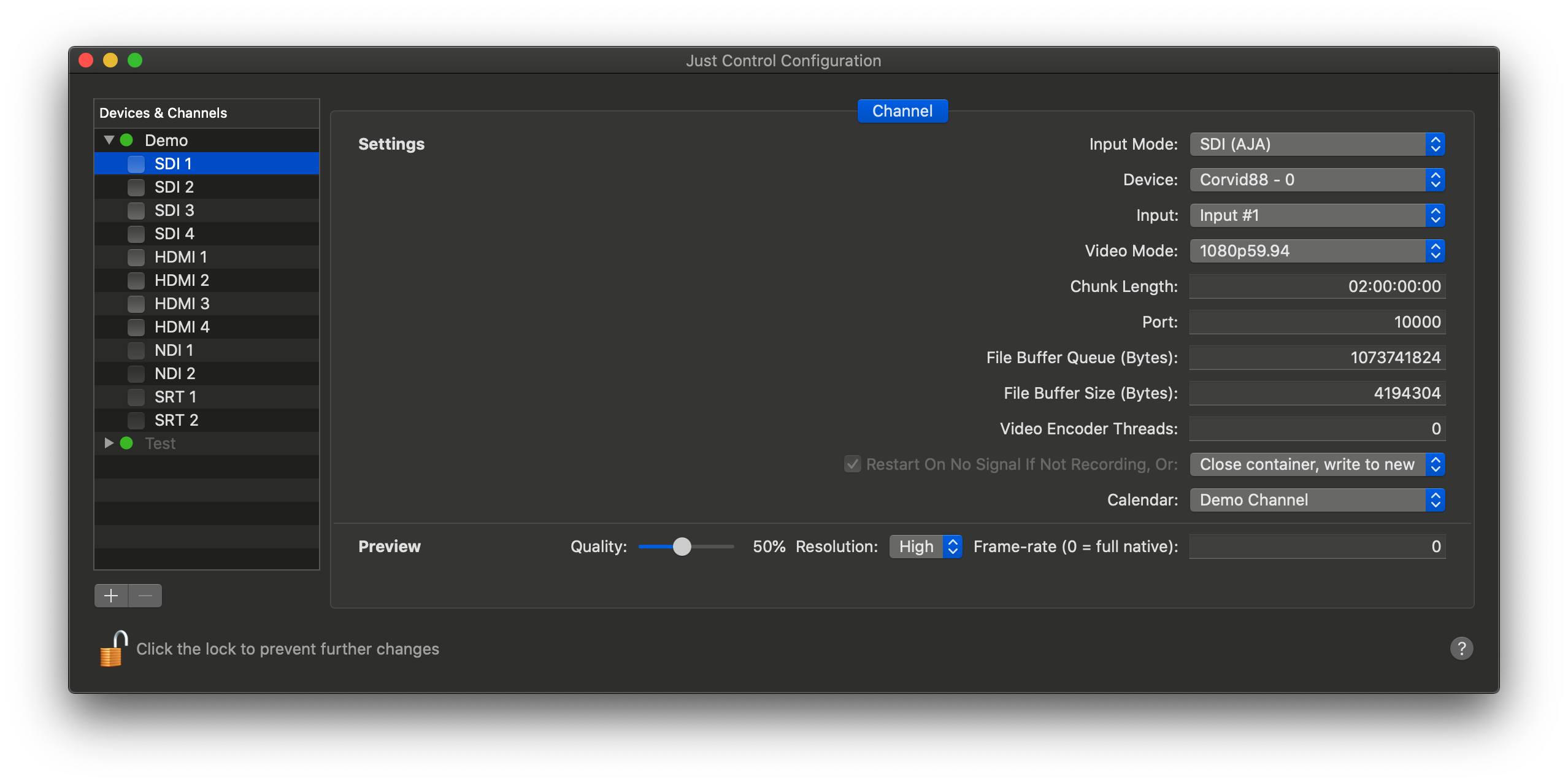 Channel Settings JIL (5.1) screenshot 7