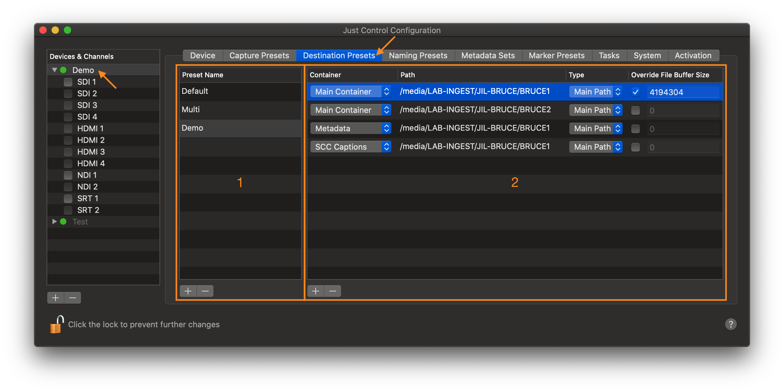 Destination Presets (5.1) screenshot 1