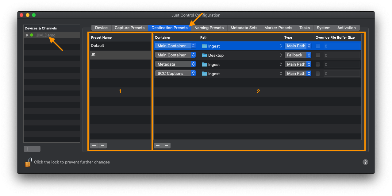 Destination Presets (5.1) screenshot 2