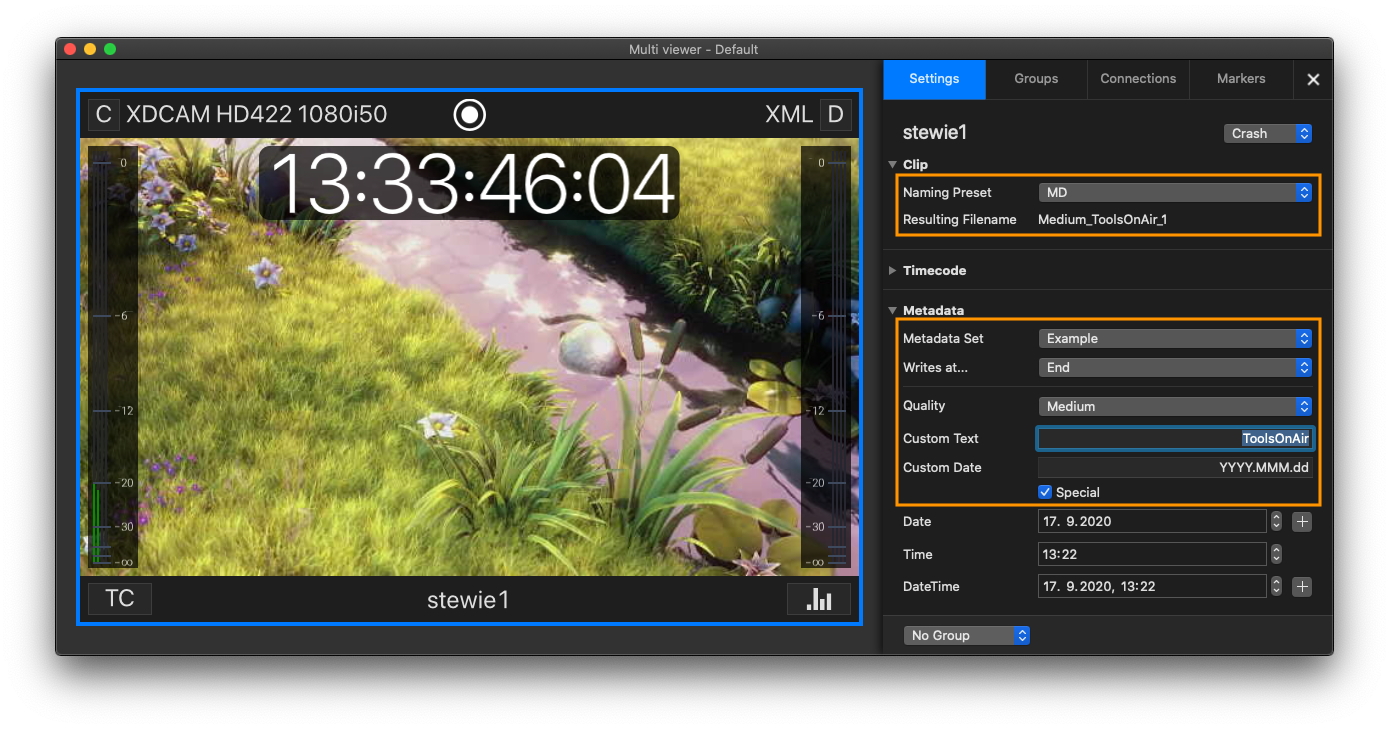 Metadata Values in Naming Conventions (5.1) screenshot 4