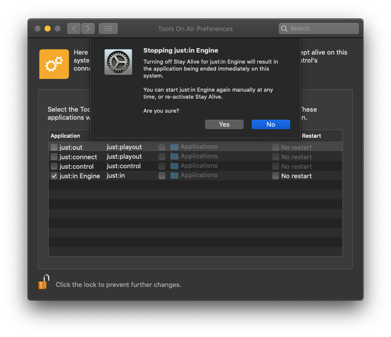 Preference Pane and Stay Alive (5.1) screenshot 3