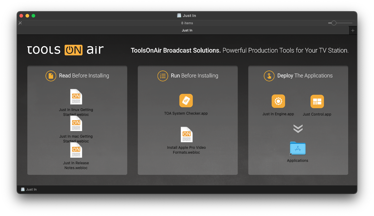Just In Mac Getting Started v.5.5 screenshot 1