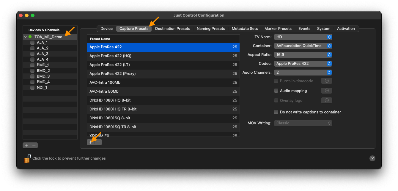 Capture Presets v.5.5 screenshot 2