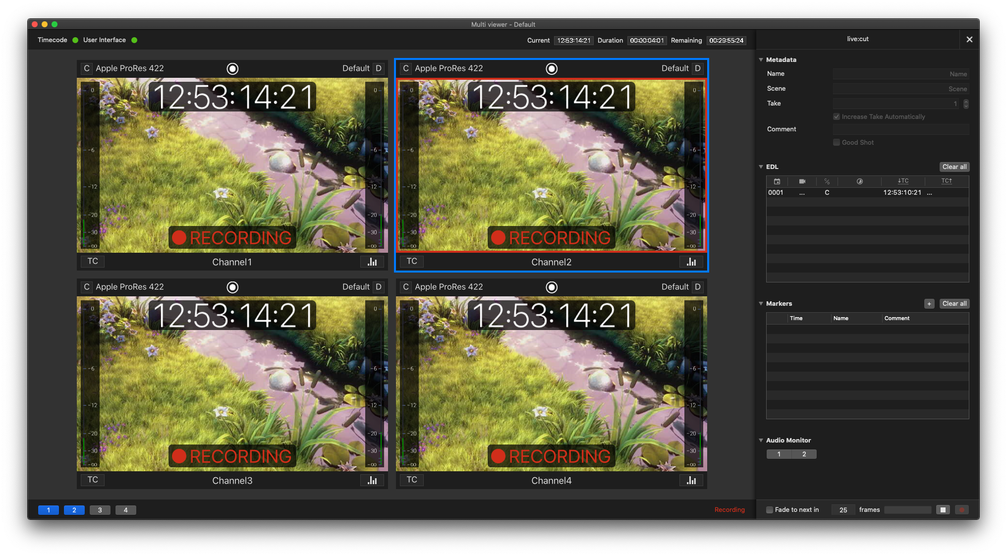 Start a Multicam Recording v.5.5 screenshot 7