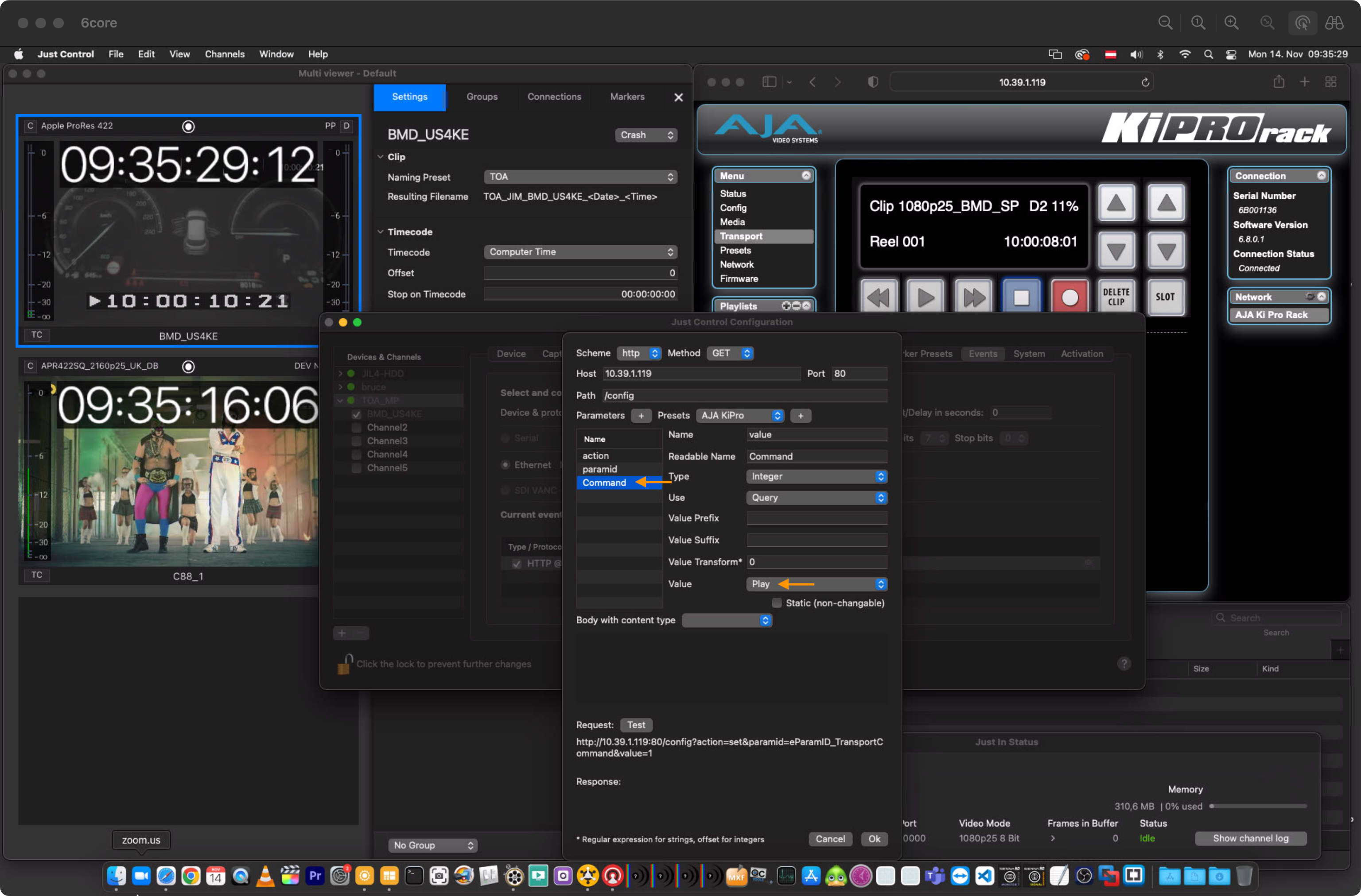 AJA Ki Pro Event Presets v.5.5 screenshot 5