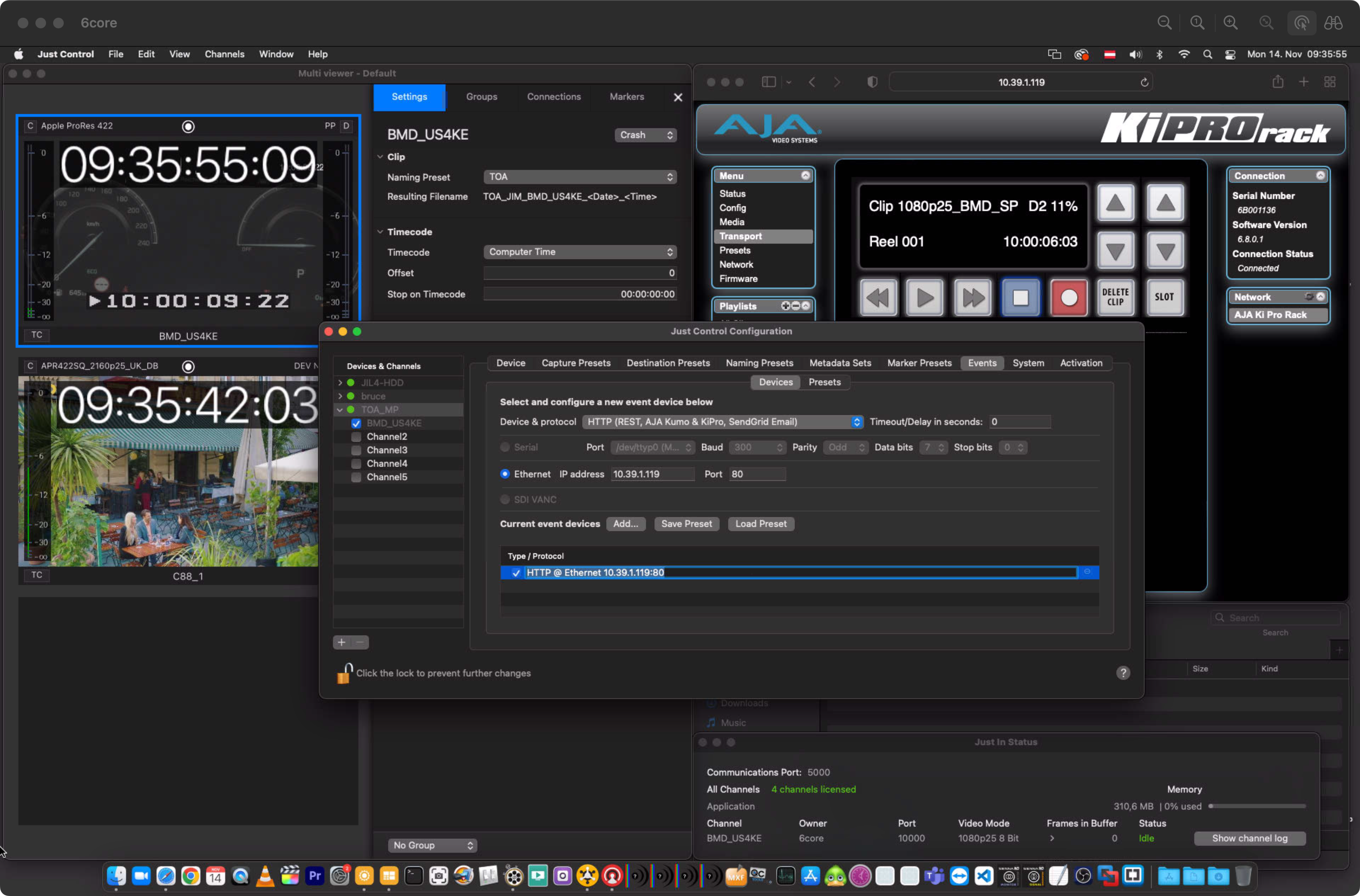 AJA Ki Pro Event Presets v.5.5 screenshot 8