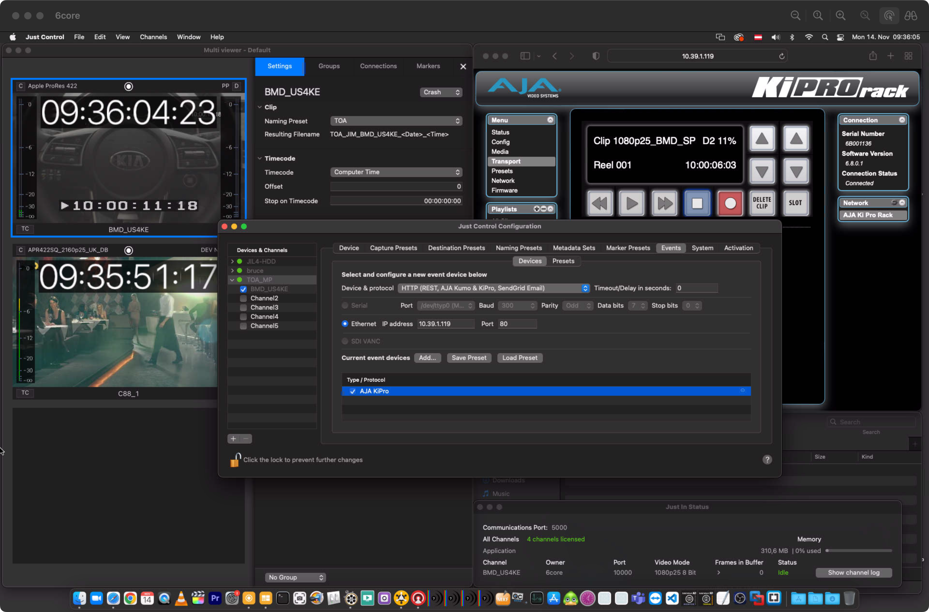 AJA Ki Pro Event Presets v.5.5 screenshot 9