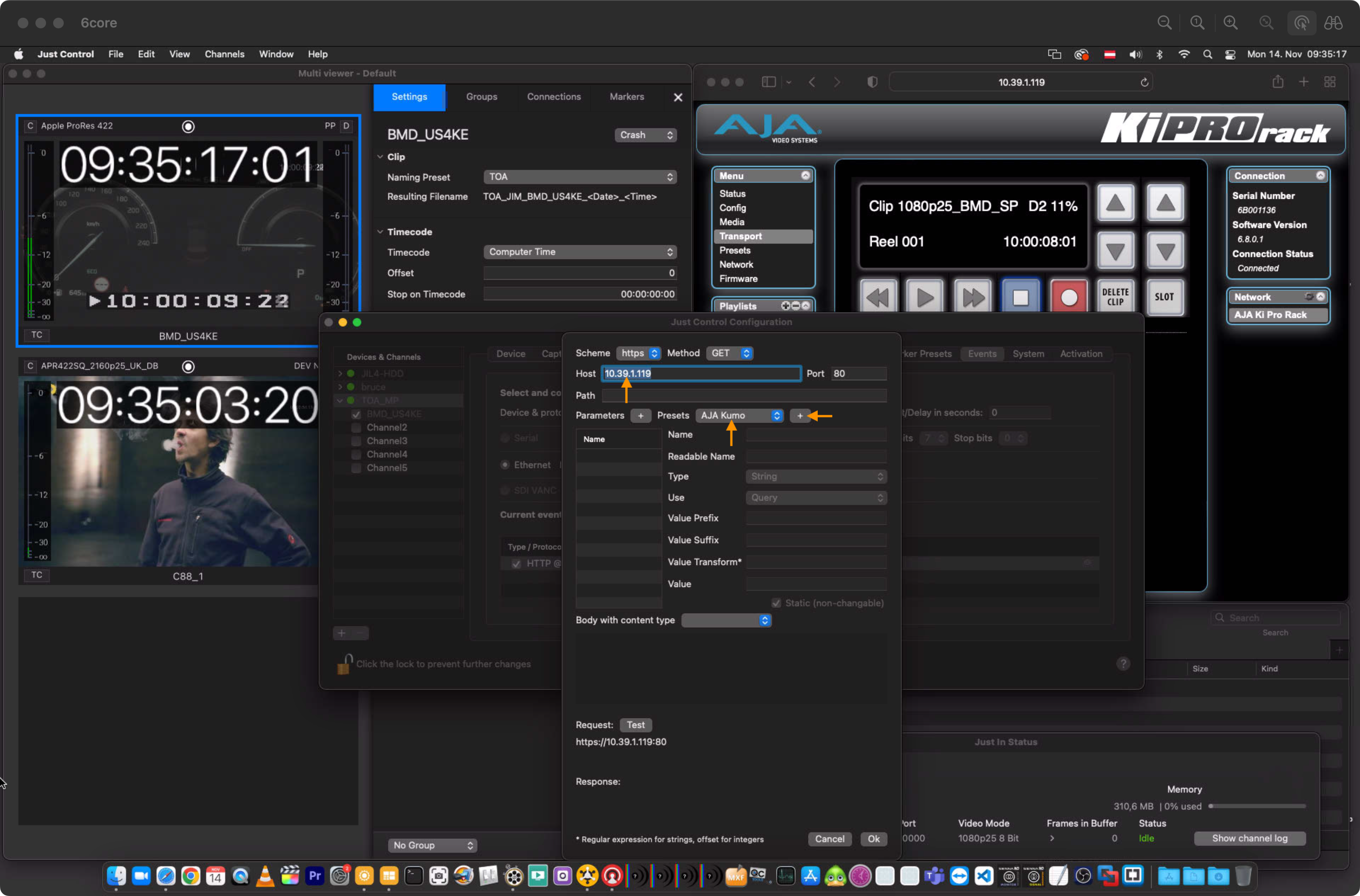 AJA Ki Pro Event Presets v.5.5 screenshot 4