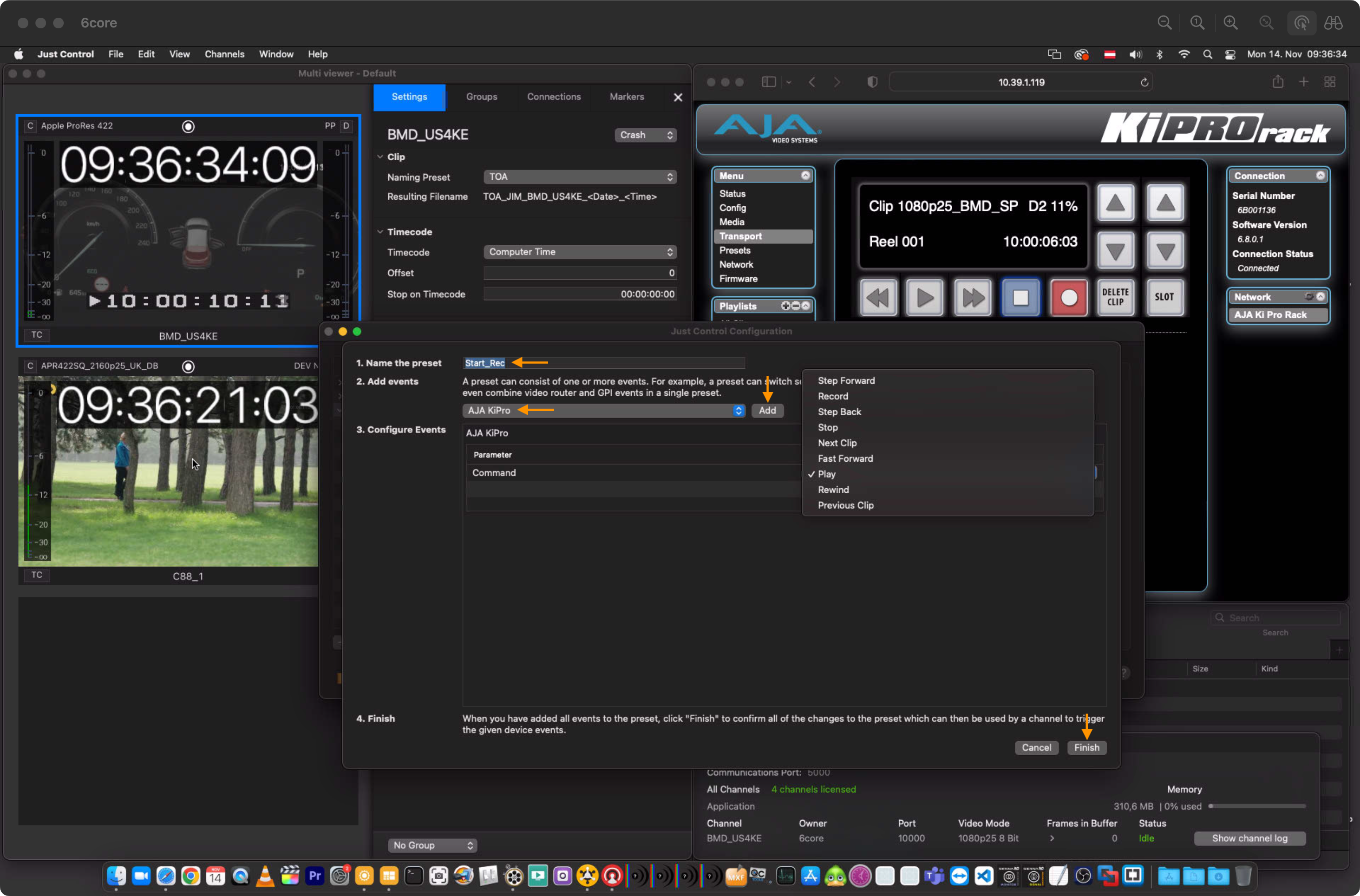 AJA Ki Pro Event Presets v.5.5 screenshot 11