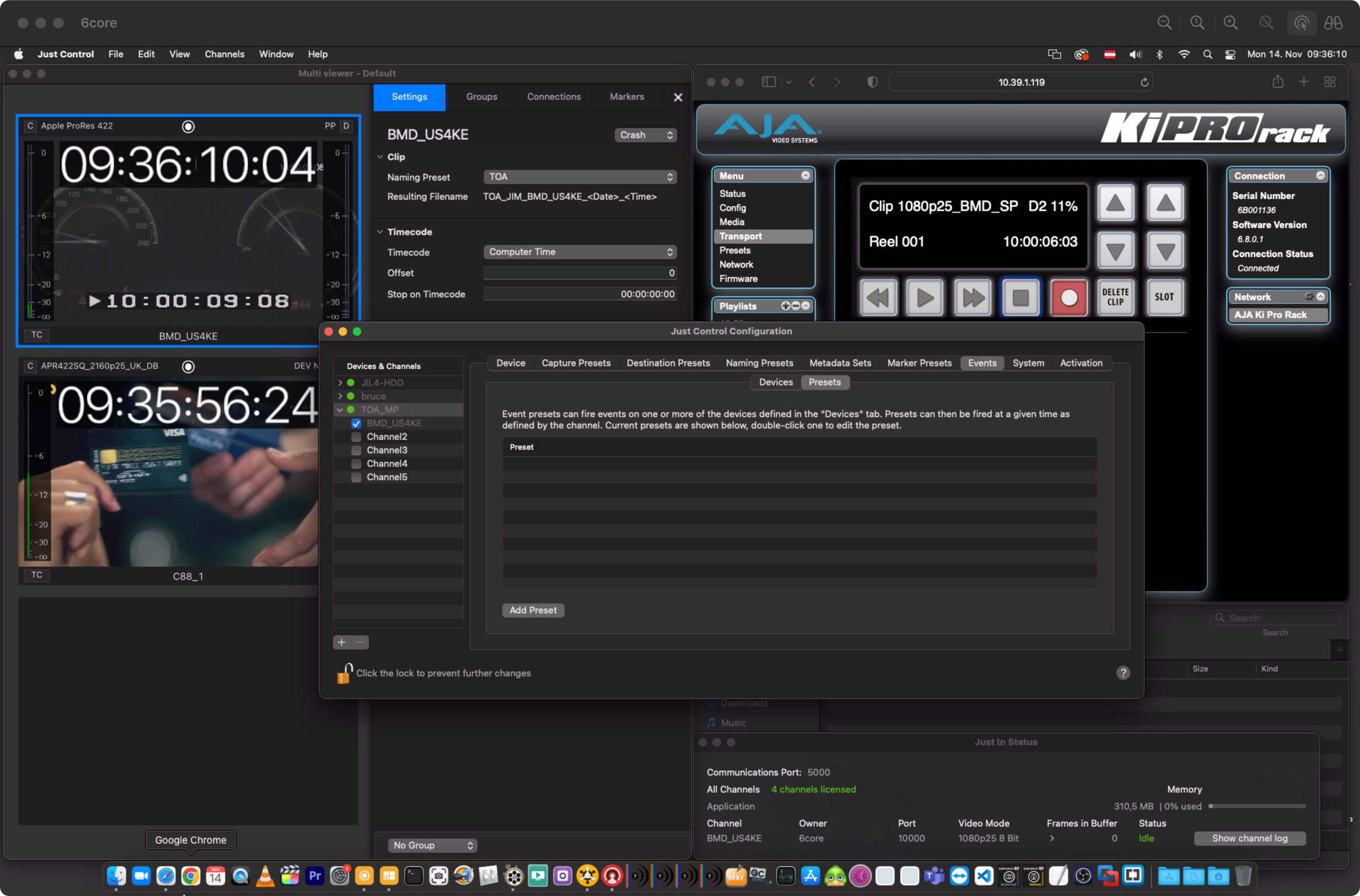 AJA Ki Pro Event Presets v.5.5 screenshot 10