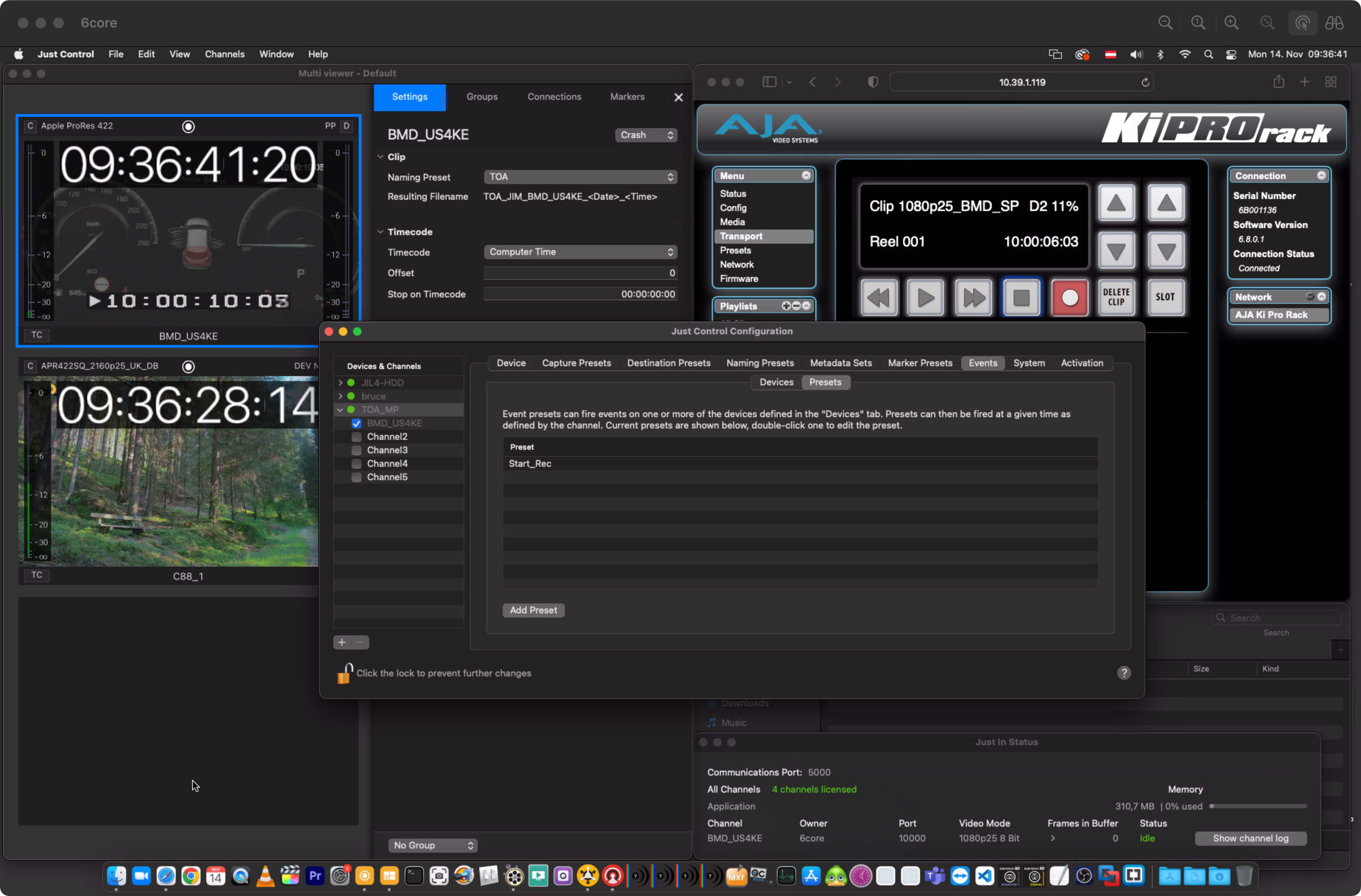 AJA Ki Pro Event Presets v.5.5 screenshot 12
