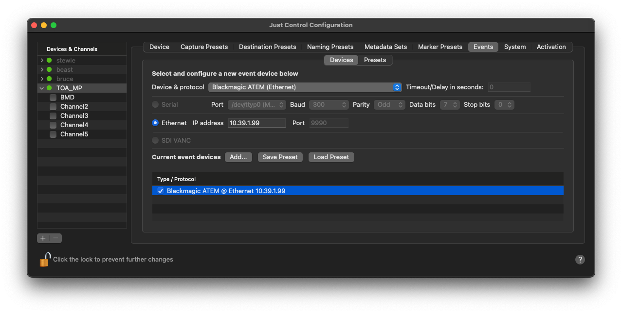 Blackmagic ATEM (Ethernet) v.5.5 screenshot 1