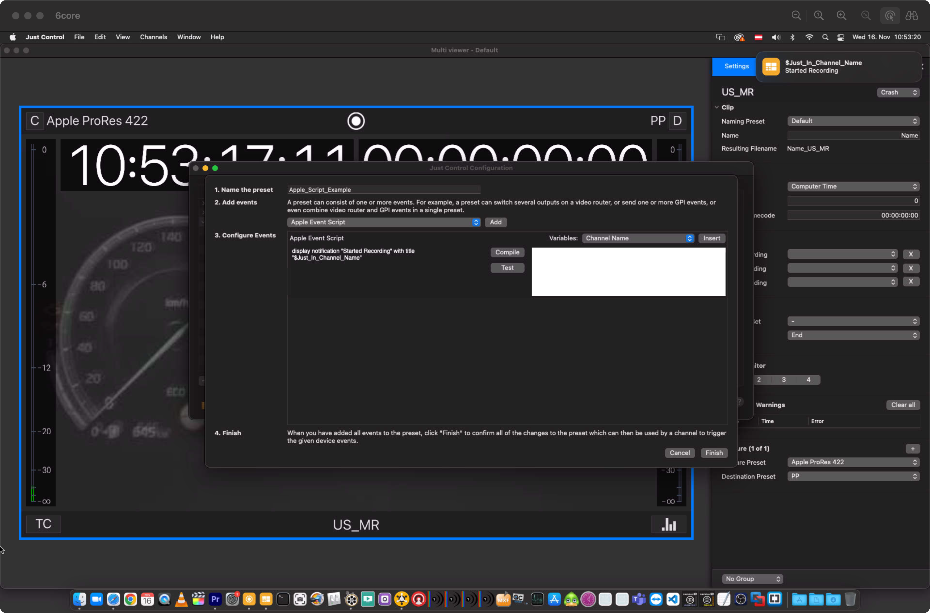 Apple Script Events v.5.5 screenshot 1